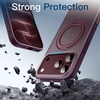 image:imageJETech 360 Rotatable Ring Stand Case for iPhone 18 Pro Max ClearDark Cherry