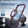 image:imageJETech 360 Rotatable Ring Stand Case for iPhone 18 Pro Max ClearDark Cherry
