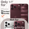image:imageJETech Magnetic Silicone Case for iPhone 18 Pro17 Pro Light PinkDark Cherry