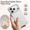 image:imageJETech Magnetic Silicone Case for iPhone 18 Pro17 Pro Light PinkLight Gray