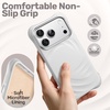 image:imageJETech Magnetic Silicone Case for iPhone 18 Pro17 Pro Light PinkLight Gray