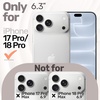 image:imageJETech Magnetic Silicone Case for iPhone 18 Pro17 Pro Light PinkLight Gray