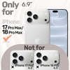 image:imageJETech Magnetic Silicone Case for iPhone 18 Pro17 Pro Light PinkLight Gray