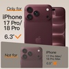 image:imageJETech Ultra Slim Aramid Fiber Case for iPhone 18 Pro17 Pro Dark CherryDark Cherry
