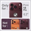 image:imageJETech Vegan Leather Magnetic Case for iPhone 18 Pro BlackDark Cherry