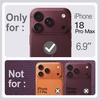 image:imageJETech Vegan Leather Magnetic Case for iPhone 18 Pro BlackDark Cherry