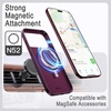 image:imageJETech Vegan Leather Magnetic Case for iPhone 18 Pro BlackDark Cherry