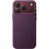 image:imageJETech Vegan Leather Magnetic Case for iPhone 18 Pro BlackDark Cherry