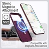 image:imageJETech Vegan Leather Magnetic Case for iPhone 18 Pro BlackDark Cherry