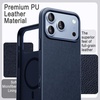 image:imageJETech Vegan Leather Magnetic Case for iPhone 18 Pro BlackDeep Blue