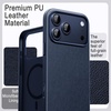 image:imageJETech Vegan Leather Magnetic Case for iPhone 18 Pro BlackDeep Blue