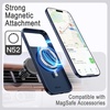 image:imageJETech Vegan Leather Magnetic Case for iPhone 18 Pro BlackDeep Blue