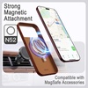 image:imageJETech Vegan Leather Magnetic Case for iPhone 18 Pro BlackDeep Brown