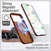 image:imageJETech Vegan Leather Magnetic Case for iPhone 18 Pro BlackDeep Brown