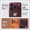 image:imageJETech Vegan Leather Magnetic Case for iPhone 18 Pro BlackDeep Brown