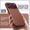 image:imageJETech Vegan Leather Magnetic Case for iPhone 18 Pro BlackDeep Brown