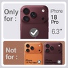 image:imageJETech Vegan Leather Magnetic Case for iPhone 18 Pro BlackDeep Brown