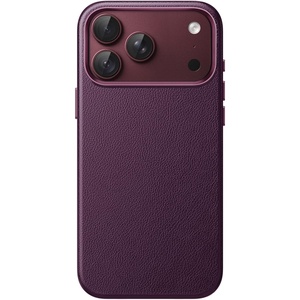 image:imageJETech Vegan Leather Magnetic Case for iPhone 18 Pro BlackDark Cherry