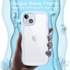 image:imageJETech Wavy Case for iPhone 15 PinkBlue