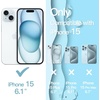 image:imageJETech Wavy Case for iPhone 15 PinkBlue