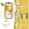 image:imageJETech Wavy Case for iPhone 15 PinkYellow