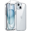 image:imageJETech 3 in 1 Case for iPhone 15 AntiYellowing ClearClear