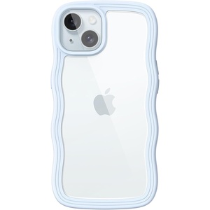 image:imageJETech Wavy Case for iPhone 15 PinkBlue