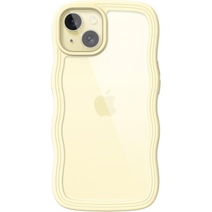 image:imageJETech Wavy Case for iPhone 15 PinkYellow