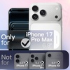 image:imageJETech Magnetic Glitter Case for iPhone 17 Pro Max ClearClear