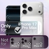image:imageJETech Magnetic Glitter Case for iPhone 17 Pro Max ClearPink