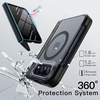 image:imageJETech Magnetic Matte Case for iPhone Duo with Hidden Kickstand Black