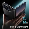 image:imageJETech Vegan Leather Case for iPhone Duo with Hinge Protection WhiteBlack