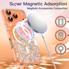 image:imageJETech Magnetic Glitter Case for iPhone 17 Pro ClearOrange