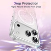 image:imageJETech Magnetic Glitter Case for iPhone 17 Pro ClearPink