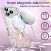 image:imageJETech Magnetic Glitter Case for iPhone 17 Pro ClearPink