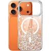 image:imageJETech Magnetic Glitter Case for iPhone 17 Pro ClearOrange