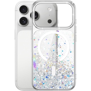 image:imageJETech Magnetic Glitter Case for iPhone 17 Pro ClearClear